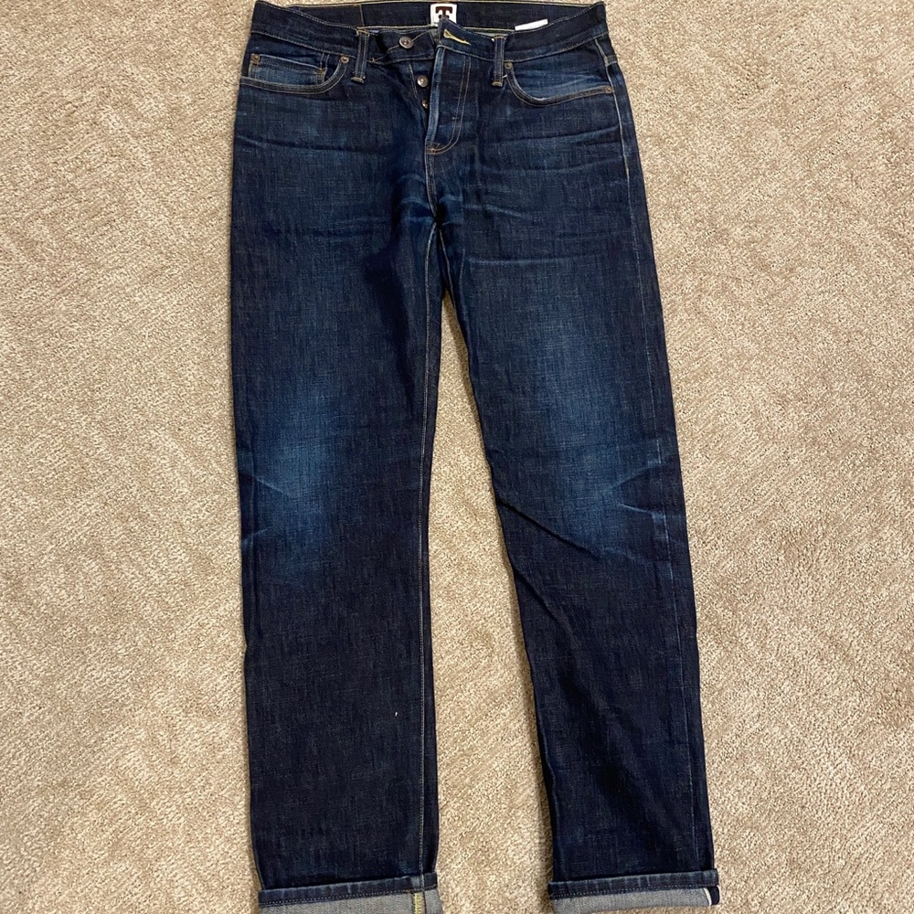 Tellason ELGIN Mid Rise Slim Tapered Selvedge Jeans - 14.75 oz. (Mens)
